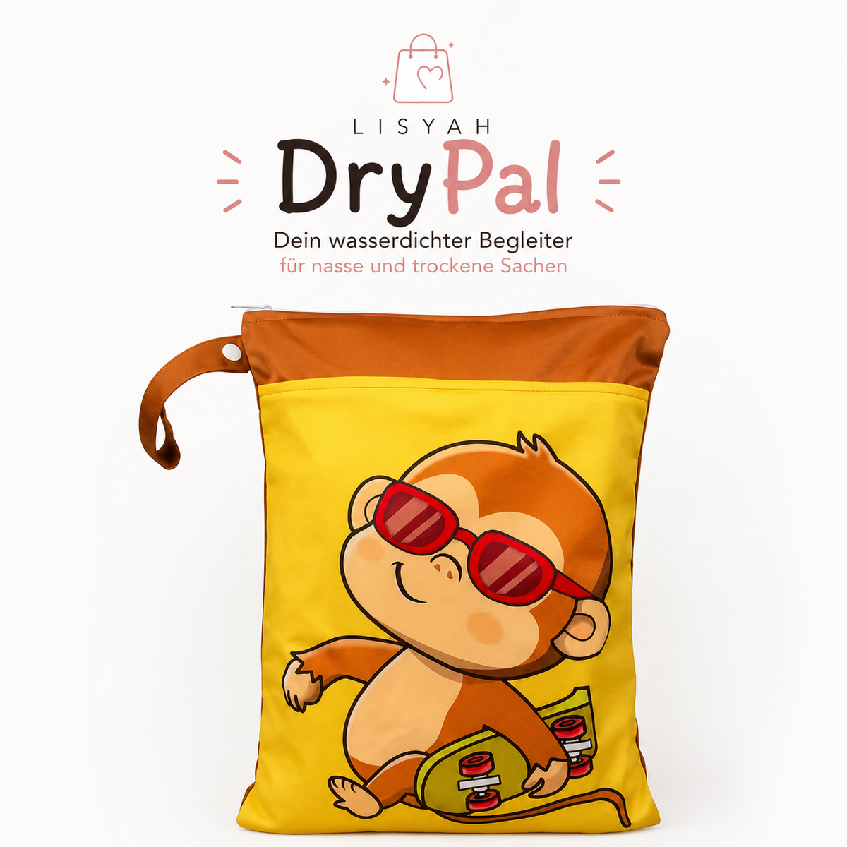 DryPal Schwimmbeutel Affe