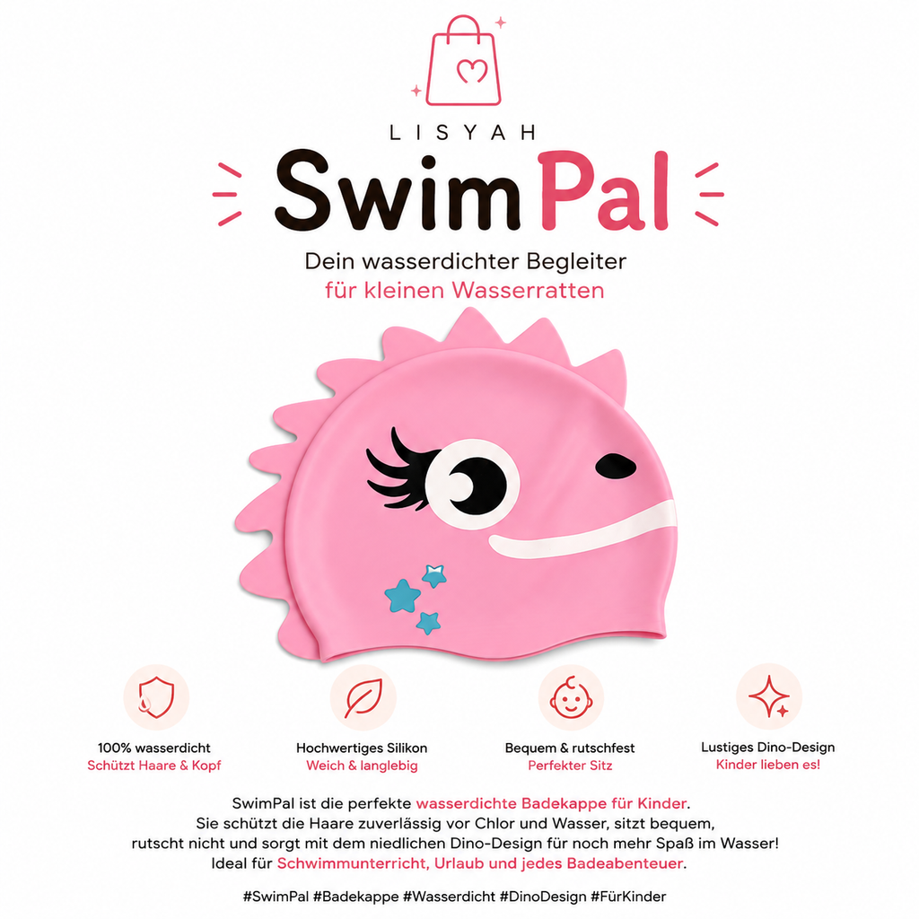 SwimPal Badekappe Rosa